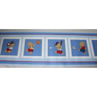  Kidsline Play Ball Wallpaper Border  Sports & Bears Baby