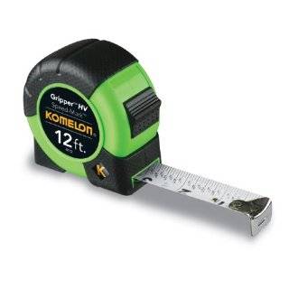  Komelon 4116 16 Foot x 1 Inch Gripper HV Tape Measure 