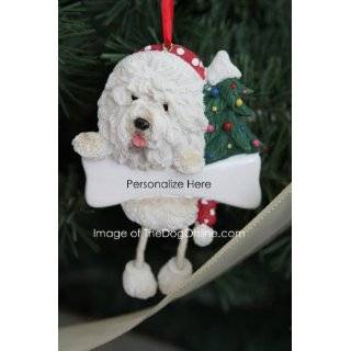 Old English Sheepdog Dog Dangling / Wobbly Leg Christmas Ornament