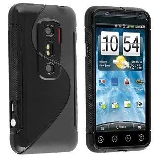  HTC EVO 3D GEL CASE   BLACK Cell Phones & Accessories