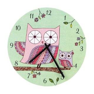 Mudpuppy Sweet Owls Wall Clock