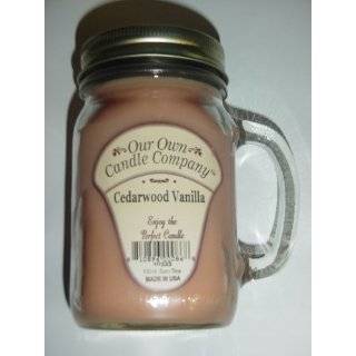 13 oz CEDARWOOD VANILLA Scented Jar Candle (Our Own Candle Company 