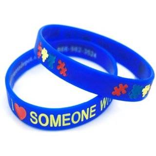 Love Someone with Autism Silicone Bracelet   Adult Size
