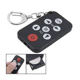   Remote Mini Black 7 Buttons Universal TV Remote Control and Keychain