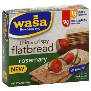 Wasa Crispbread Rosemary Flatbread 6.7 oz. (Pack of 10)