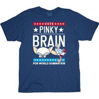 Animaniacs Pinky and The Brain World Is Mine Mens T shirt S Animaniacs 