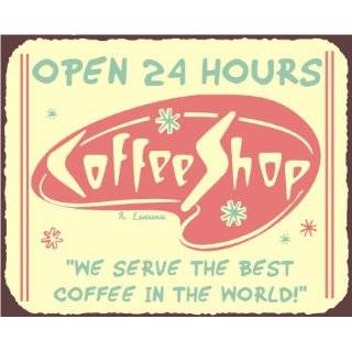 Worlds Greatest Coffee Vintage Metal Art Coffee Shop Diner 