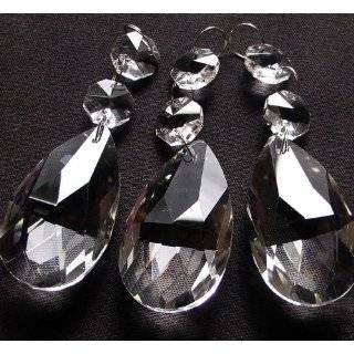10 Large AAA Top Quality Clear Teardrop Crystal Chandelier Prisms Lamp 