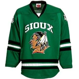  North Dakota Fighting Sioux Reebok Green Premier Hockey 