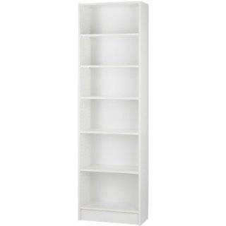  White Wood Finish 3 Tier Tall Bookcase