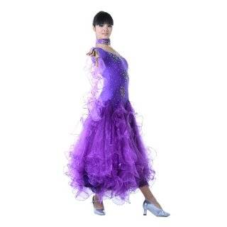   Ladies Ballroom Modern Waltz Tango Dance Dress Over all dress Pulpre