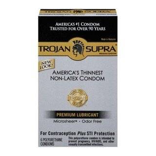  Trojan Supra Lubricated Non Spermicidal Condoms 