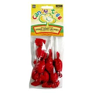 Candy Tree Organic Raspberry Lollipop, 2.4 Ounce Packages (Pack of 12)