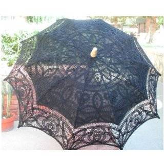  Black lace parasol 