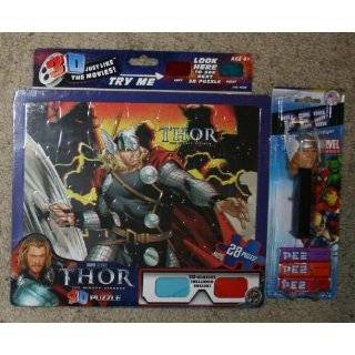 Thor The Mighty Avenger 3D Puzzle W/Thor Pez Dispenser