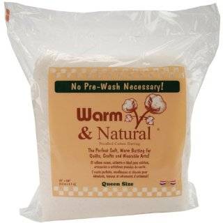 Warm Company Batting 90 Inch by 108 Inch Warm and Natural Cotton 