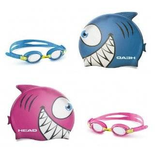 Kids cute fish Swim Cap with goggle Combo  Sports 