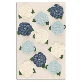 Martha Stewart Crafts Stickers Gardenia White / Blue By The Package
