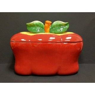  Ceramic bread box apple