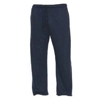 Navy Blue Unisex Lightweight Fleece warmup tie cord cotton pants for 