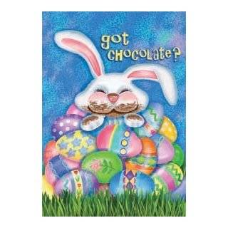 Got Chocolate? Easter Bunny Eggs Garden Flag
