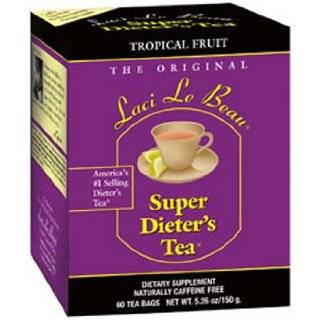 Natrol Laci Le Beau Super Dieters Tea, Tropical Fruit, 60 Tea Bags