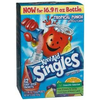 Kool Aid Singles Tropical Punch (for 16.9 Ounce Bottles), 12 Count 