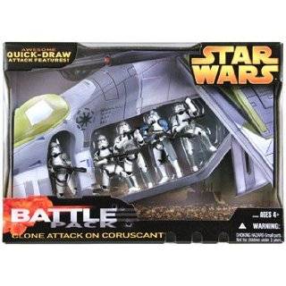   Wars Target Exclusive Clone Attack On Coruscant Battle Pack 5 Clones