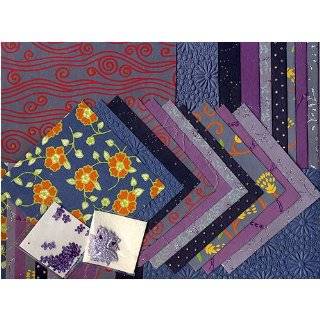 Shizen Handmade Decorative Paper Assortment  Blue/Purple / Mauve