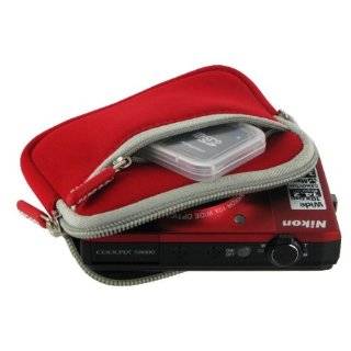 rooCASE Neoprene Sleeve (Red) Carrying Case for Samsung SH 100 Wi Fi 