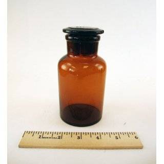  Reagent Bottle, Amber Glass, Wide Mouth, 125ml / 4 Oz 