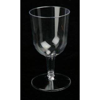Clear Plastic 5.5 Ounce Wine Glasses (20 ct)