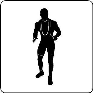 Wrestling Wall Decal Art Stickers Graphics, BLACK Wrestling Wall Decal 