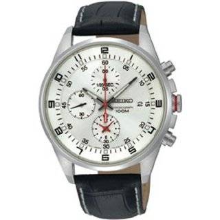 Seiko Silver Dial Chronograph Stainless Steel Mens Watch SNDC87P2