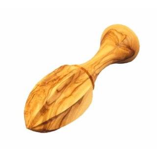 Bannouras Olive Wood Lemon Juicer Thin, 5 Inch by 1 1/2 Inch by 1 1/2 