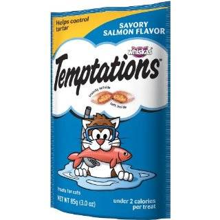 Whiskas Temptations Savoury Salmon Flavour Treats for Cats, 3 Ounce 
