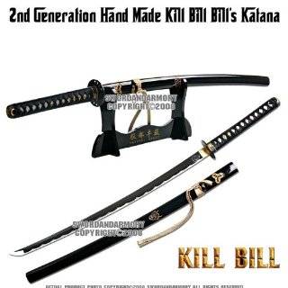 Handmade Kill Bill Bills Samurai Katana Sword Leather