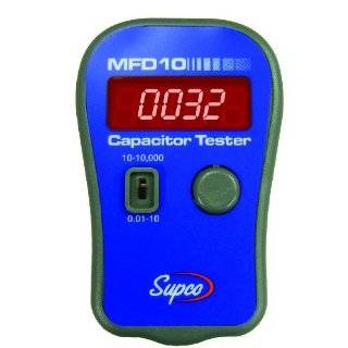 Supco MFD10 Digital Capacitor Tester with LED Display, 0.01 to 10000mF 
