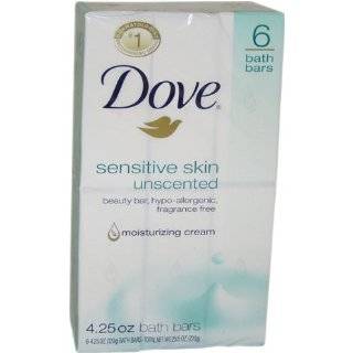  Dove Sensitive Skin Unscented Beauty Bar, 14 Count Beauty