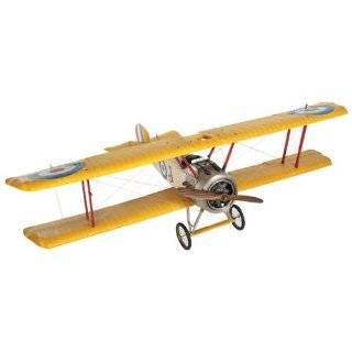    Handcrafted Antique Metal Bi Plane Airplane Model Toy Replica   Red