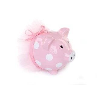 Mud Pie Baby Little Princess Dot Ballet Piggy Bank