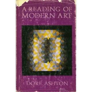 reading of modern art by Dore Ashton (Hardcover   1969)