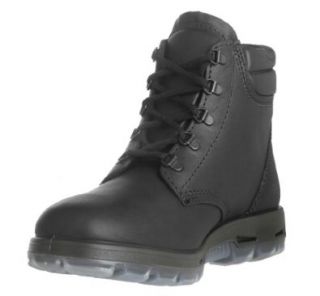 USABK The Outback   Lace Up Black Leather Boots Steel Toe Shoes