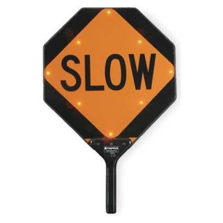 Tapco 2180 00320 Flashing LED Stop/Slow Paddle Sign