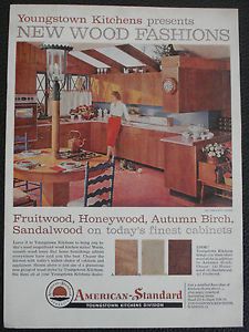 Vintage 1959 American Standard Youngstown Kitchens Magazine Ad Print