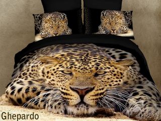 Duvet Cover Sets 6pcs Safari Animal Theme Bedding by Dolce Mela DM400Q DM400K