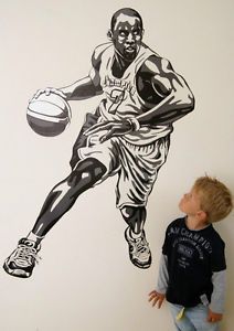 Giant Childrens Boys Kids Girls Childs Basketball Sport Wall Furniture Stickers