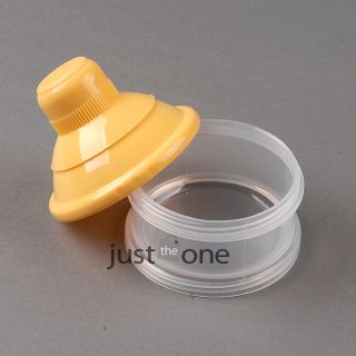 Cute Yellow Portable Baby Infant Feeding Milk Powder Bottle Container 3 Grid Box