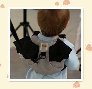 New Grey Batman Baby Toddler Safety Harness Reins Backpack