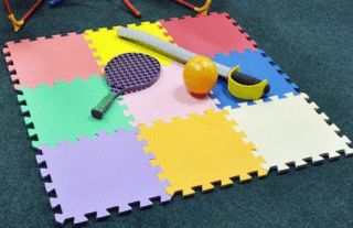 9 Piece Eva Interlocking Soft Foam Kids Baby Activity Play Mat Set Tiles Floor